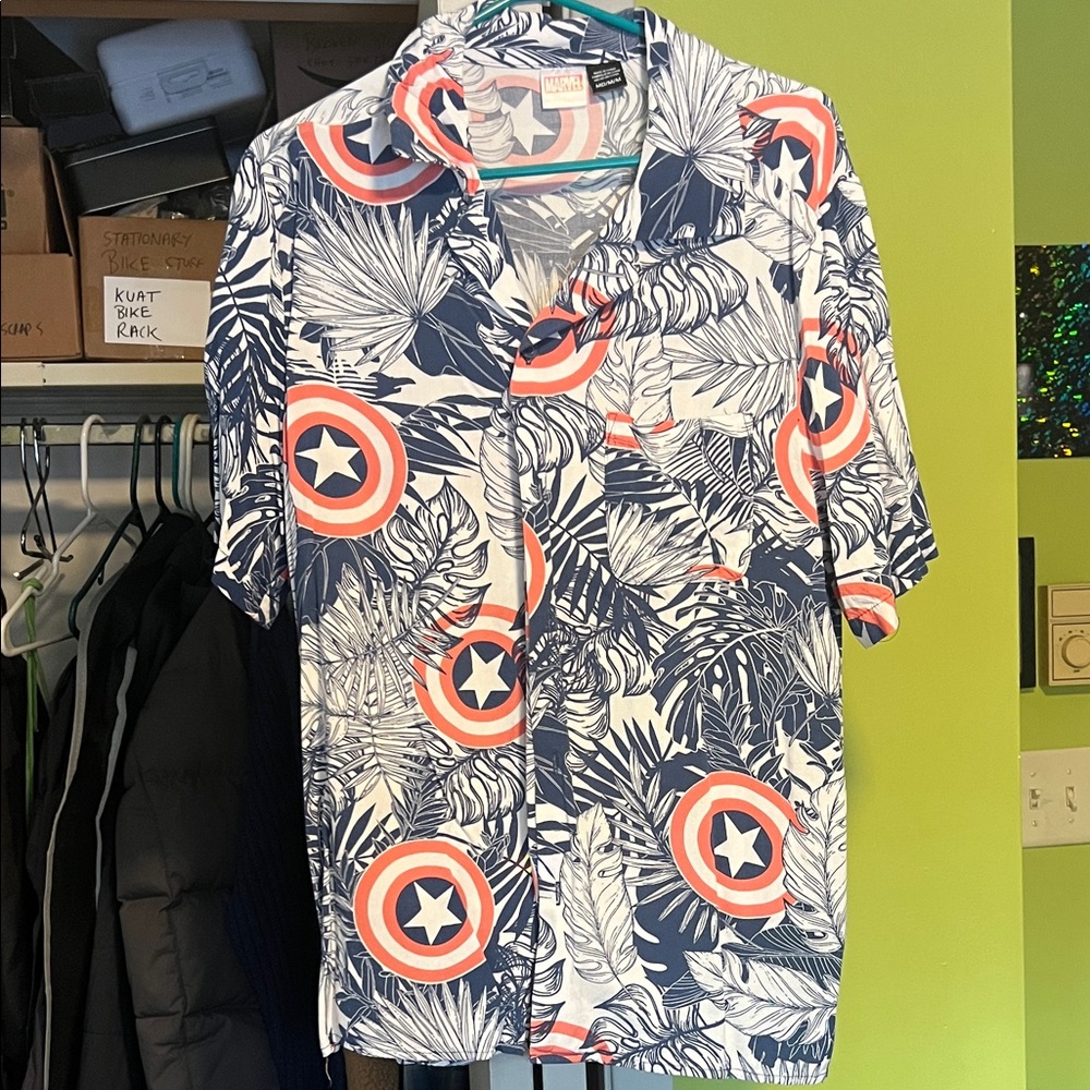 Captain America Hawaiian shirt